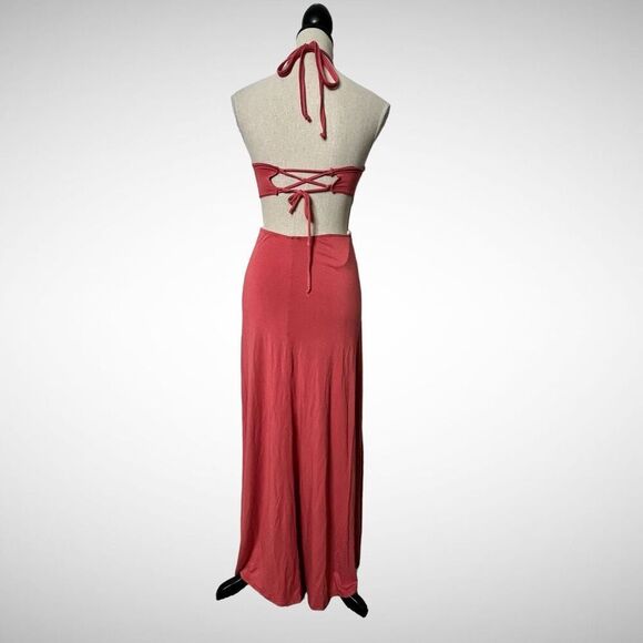 GO TO Couture Maxi Halter Dress Size Small - Picture 4 of 8